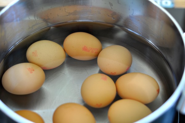 Eggs ready to boil