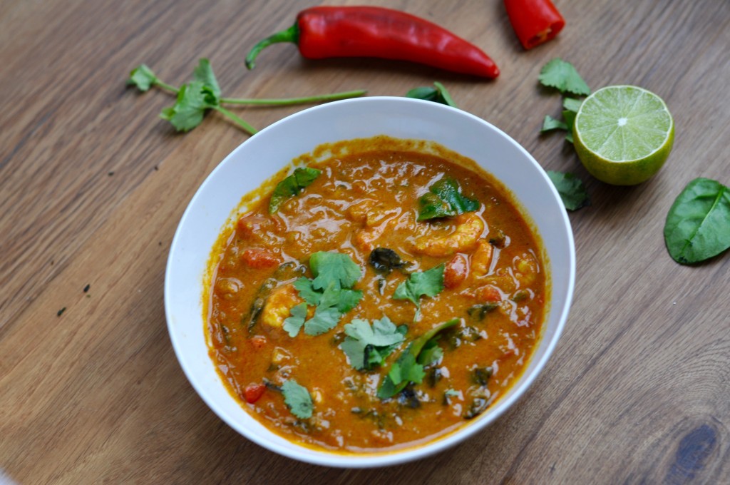 Easy prawn curry