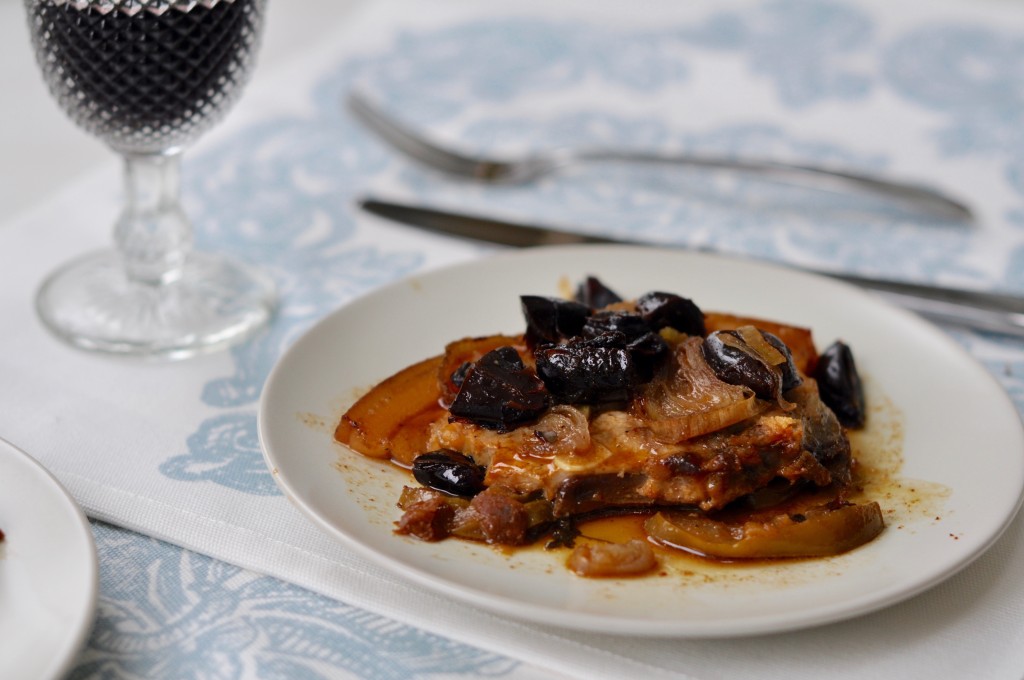 slow cooked pork chops with dates